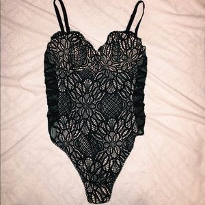 Black lingerie bodysuit!